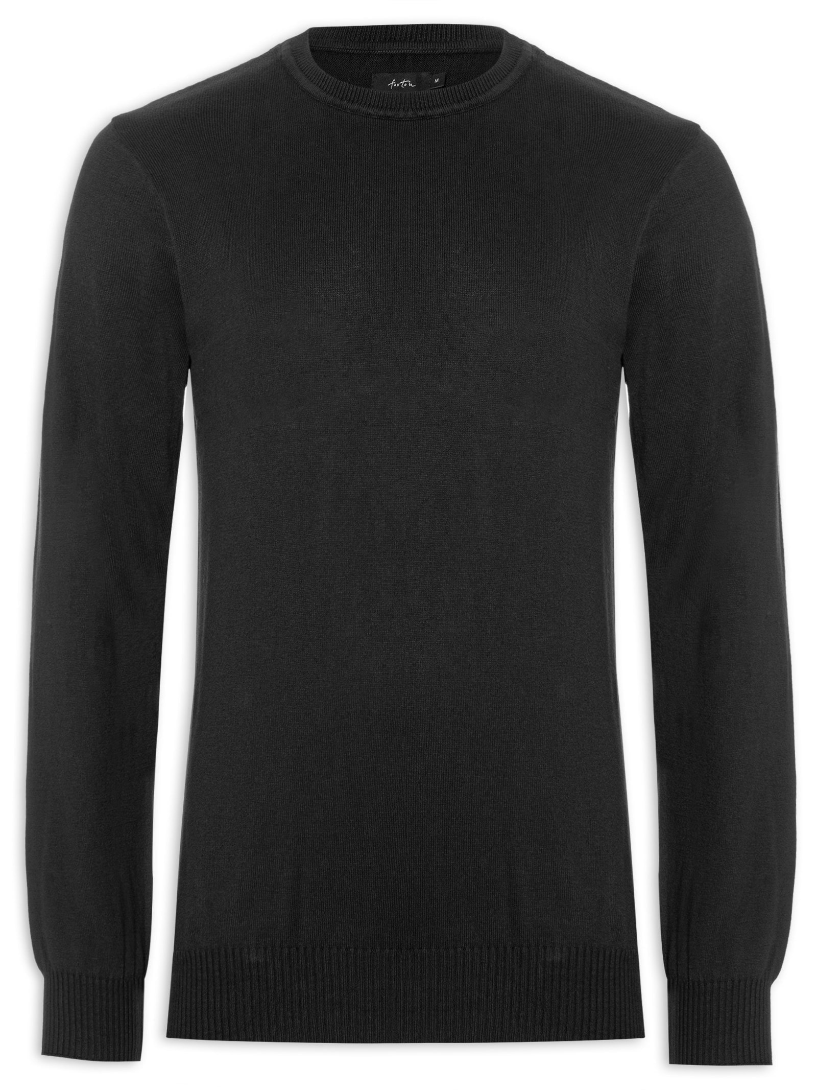 Casaco Masculino Tricot Básico Preto Foxton