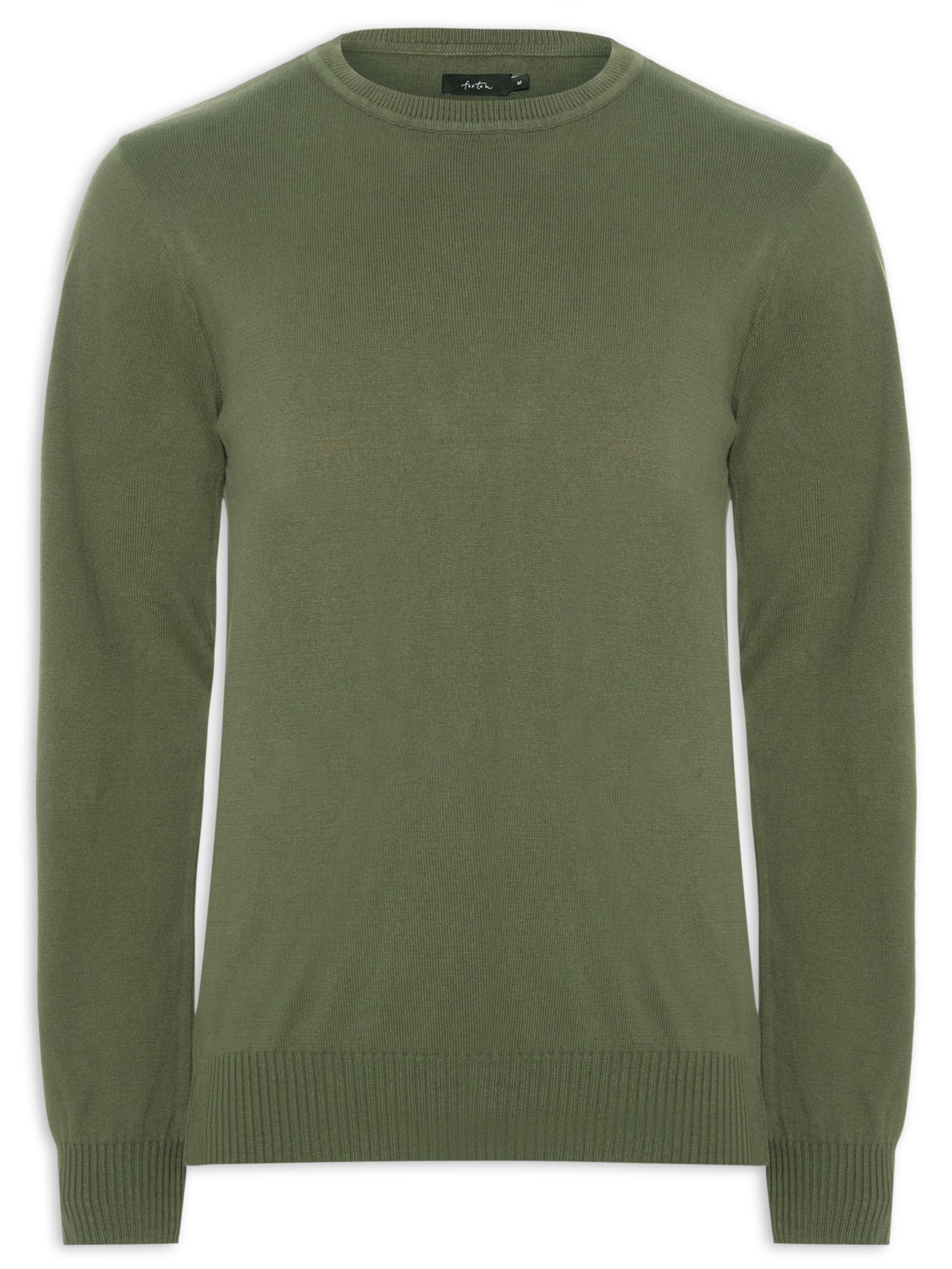Casaco Masculino Tricot Básico Verde Foxton
