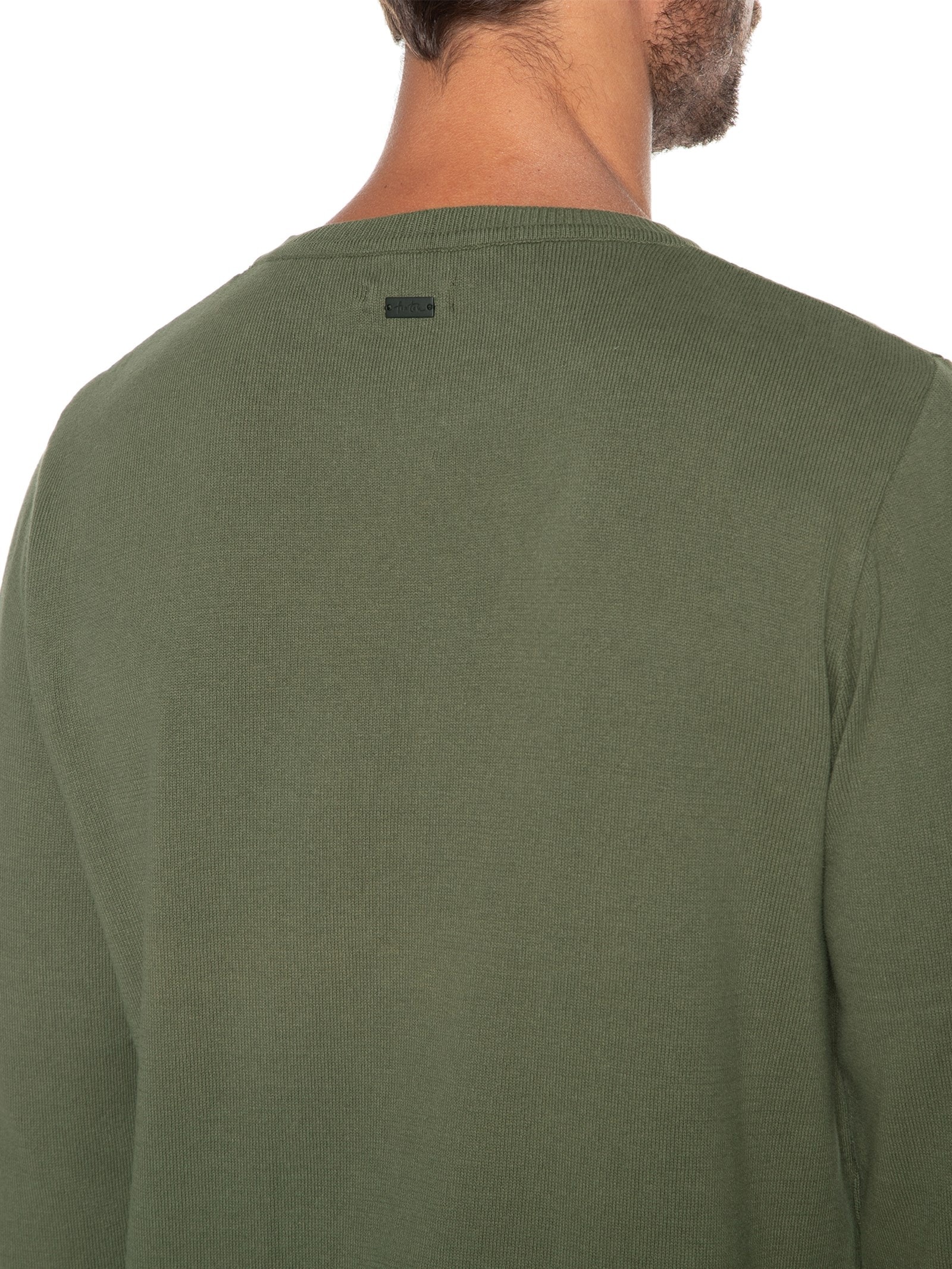 Casaco Masculino Tricot Básico Verde Foxton