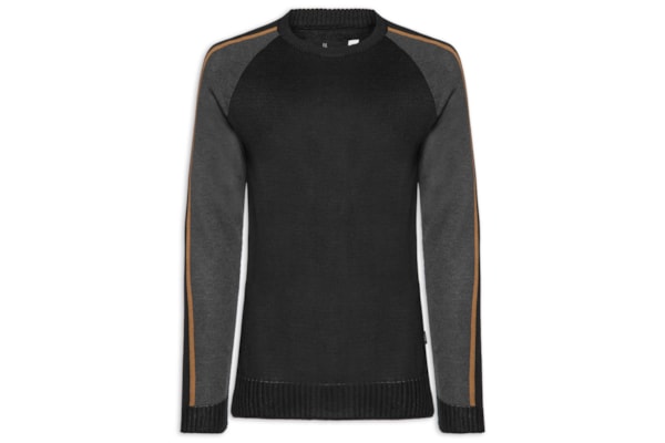 Casaco Masculino Tricot Color - Preto