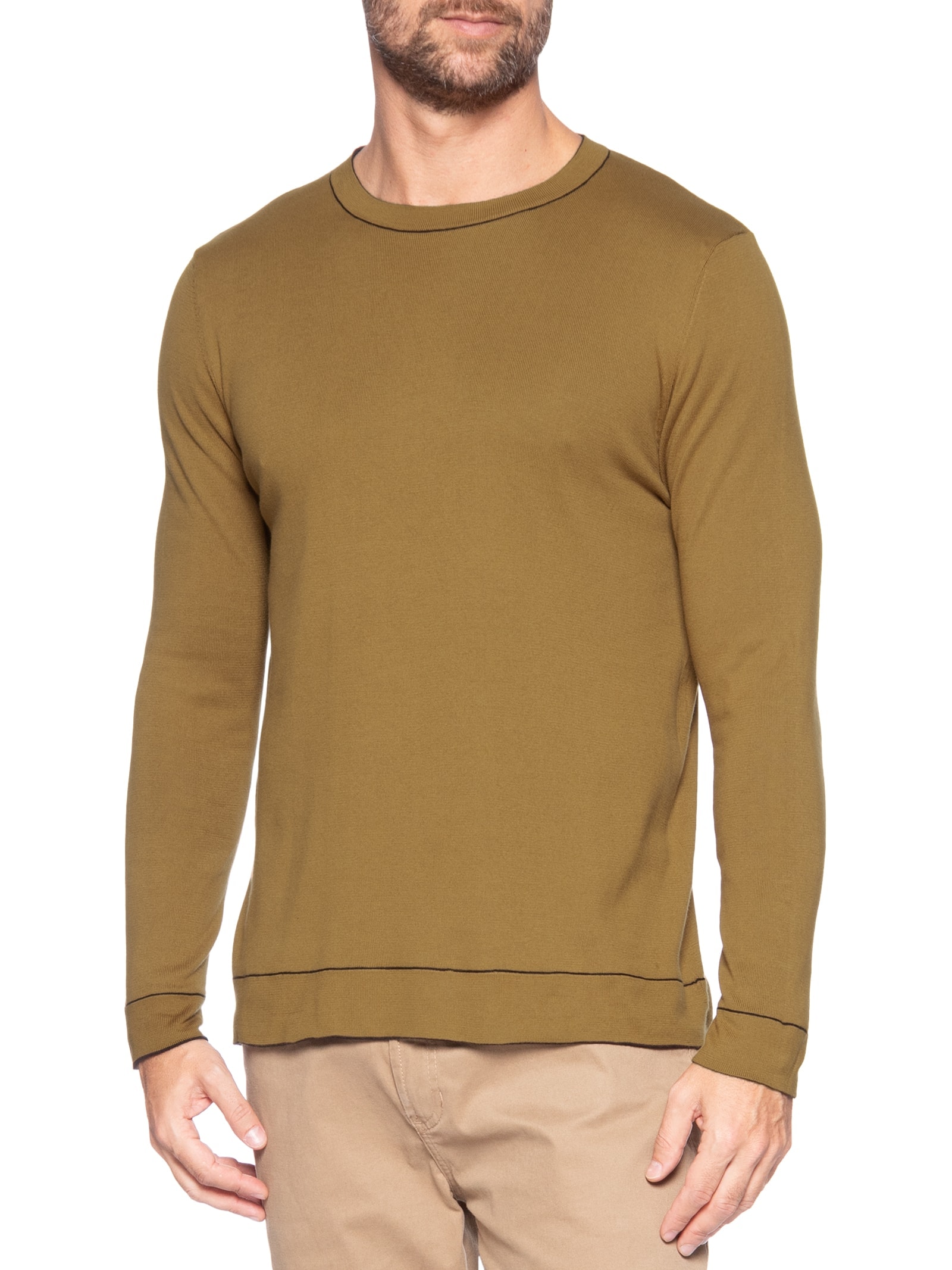 Casaco Masculino Tricot Dupla Face Preto Foxton