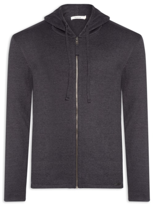 Casaco Masculino Tricot Zíper Quebec – Cinza