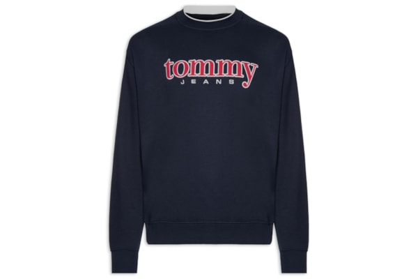 Casaco Moletom Masculino 90'S Fit Logo Bordado Aplicado - Azul