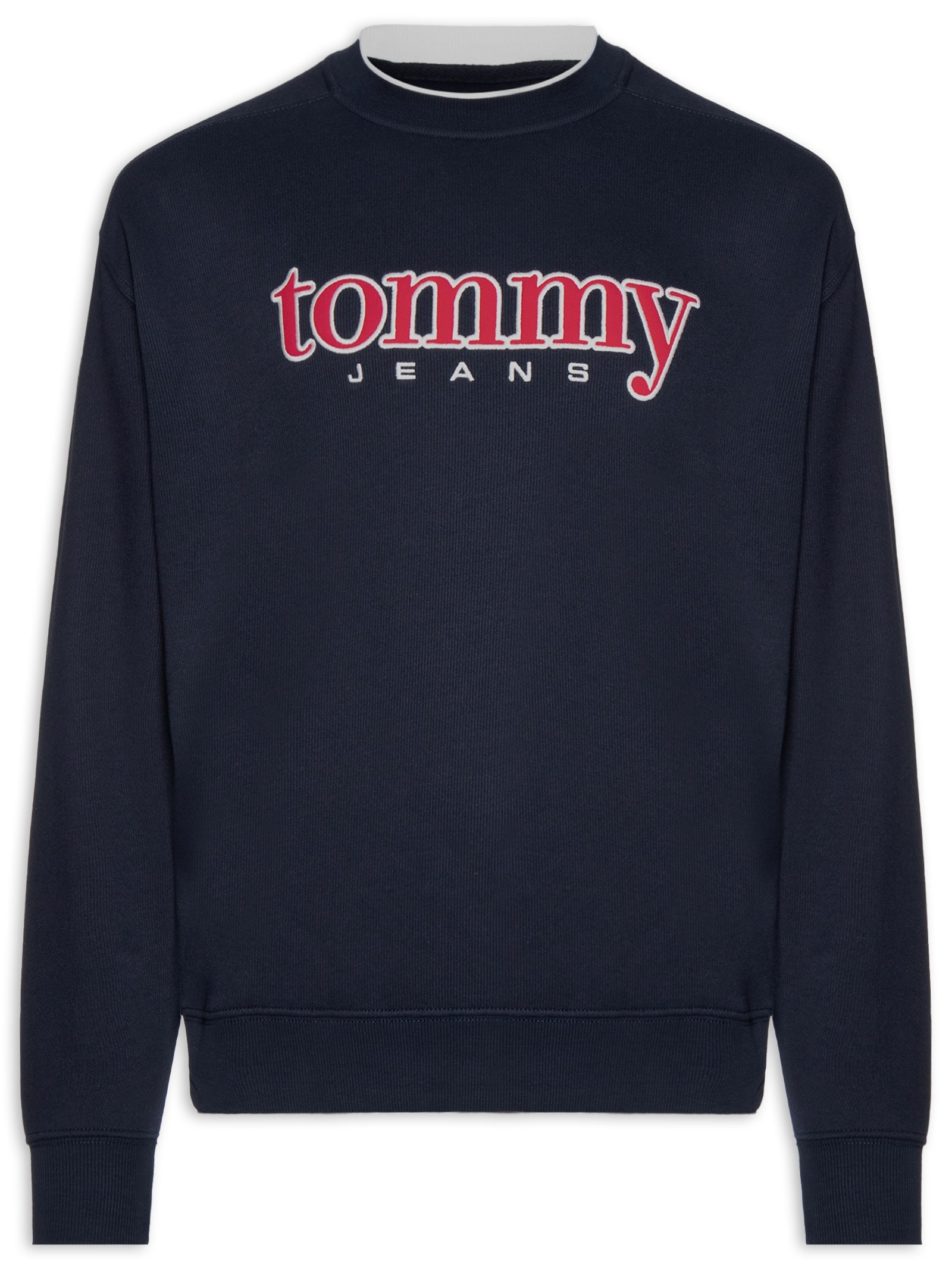 Casaco Moletom Masculino 90'S Fit Logo Bordado Aplicado Azul Tommy Jeans
