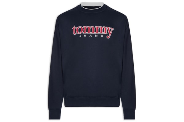 Casaco Moletom Masculino 90'S Fit Logo Bordado Aplicado - Azul
