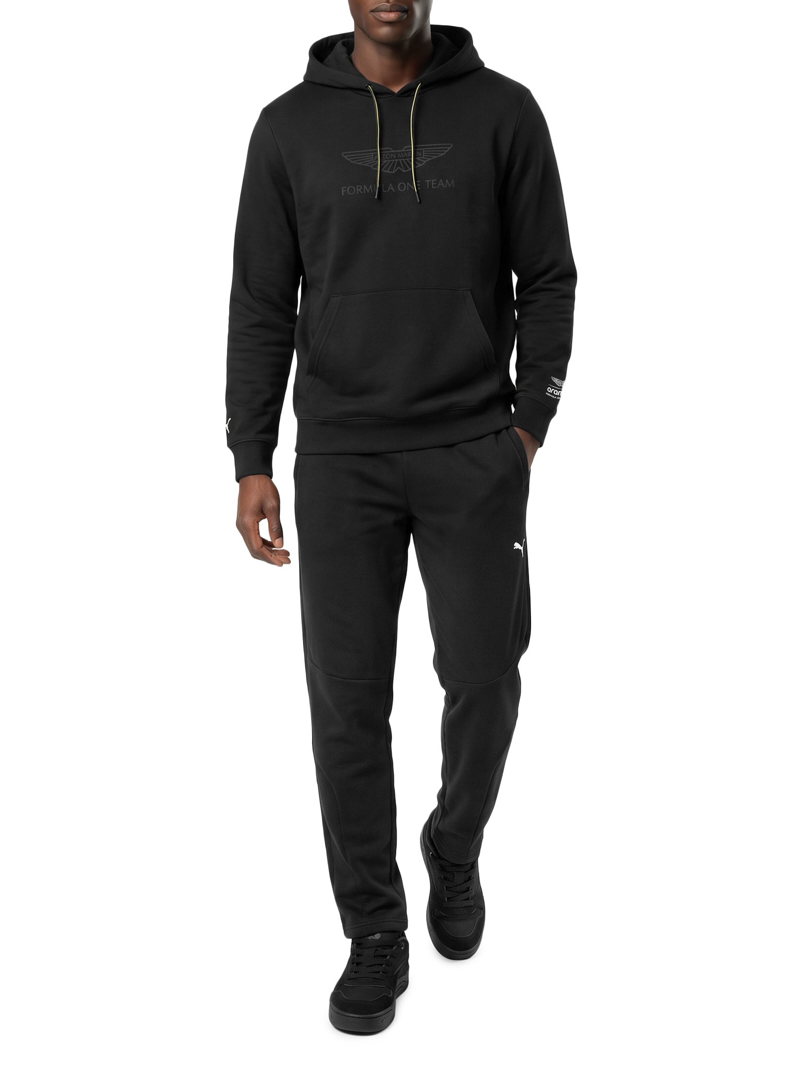 Casaco Moletom Masculino Amf1 Essential Preto Puma + Aston Martin
