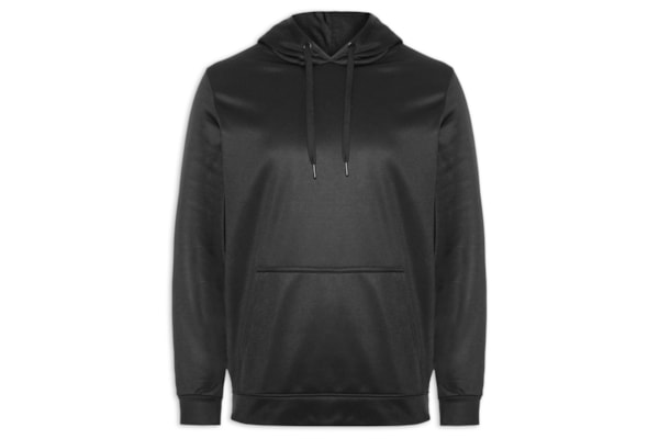 Casaco Moletom Masculino Canguru Básico - Preto