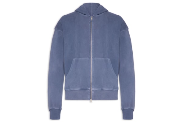 Casaco Moletom Masculino Com Capuz E Zíper - Azul