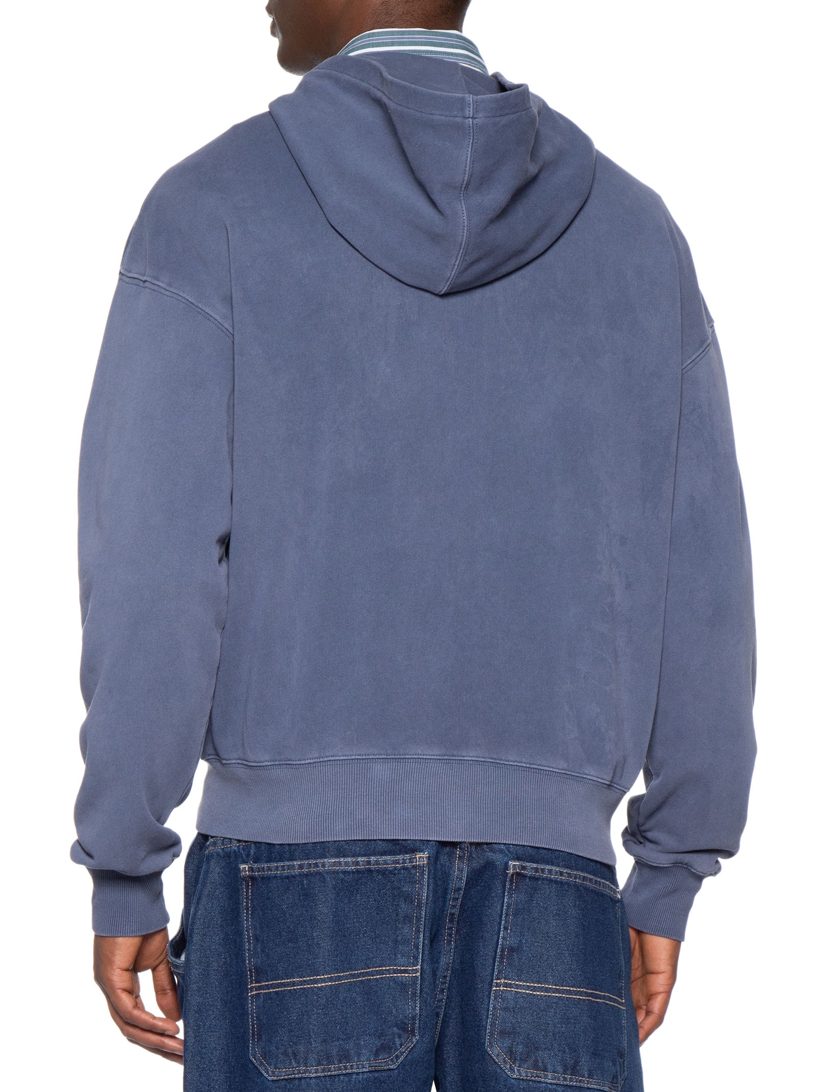 Casaco Moletom Masculino Com Capuz E Zíper Azul Cotton On