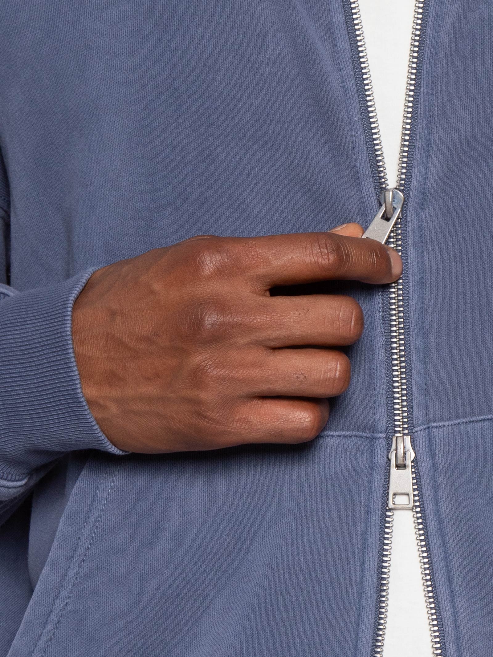 Casaco Moletom Masculino Com Capuz E Zíper Azul Cotton On
