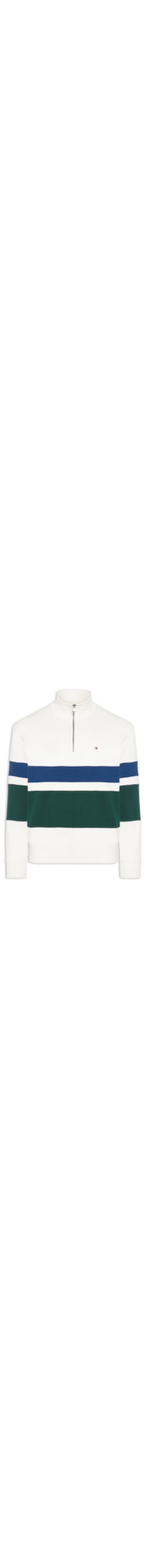 Casaco Moletom Masculino Gola Alta Meio Zíper Country Club - Branco