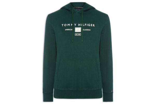 Casaco Moletom Masculino Sem Felpa Com Capuz Brand Love - Verde