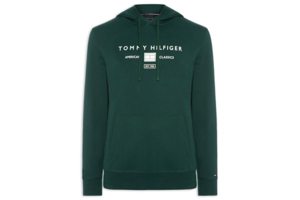 Casaco Moletom Masculino Sem Felpa Com Capuz Brand Love - Verde