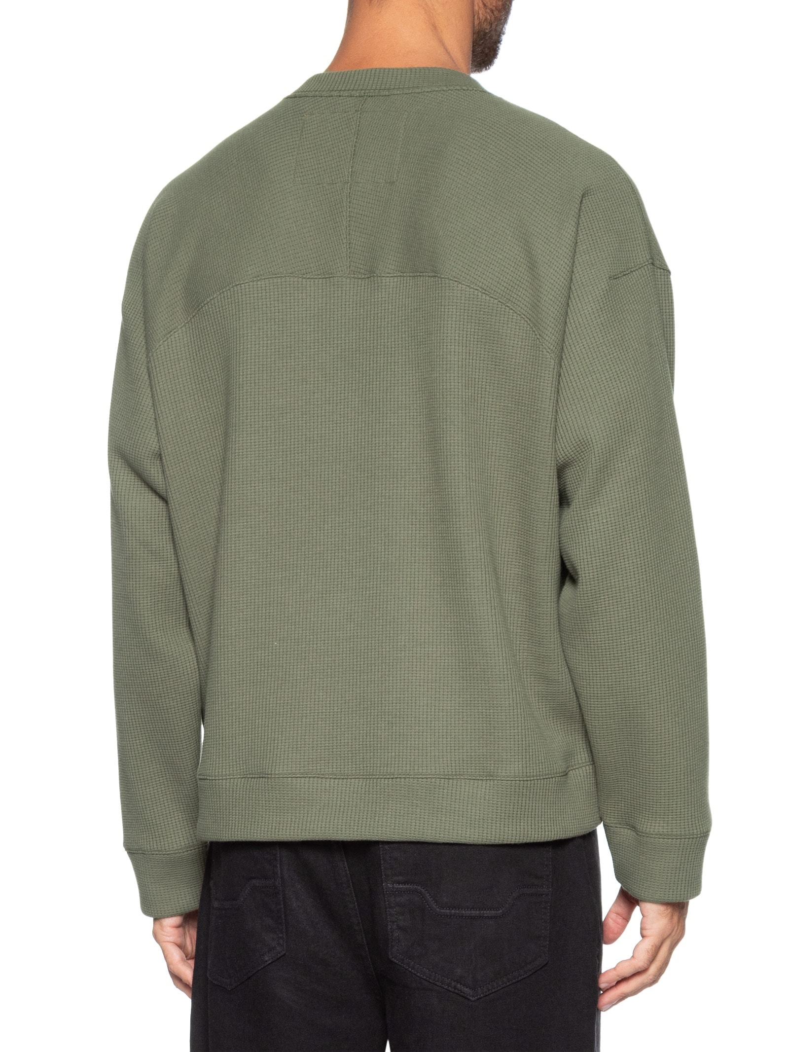 Casaco Moletom Masculino Waffle Texture Verde Osklen