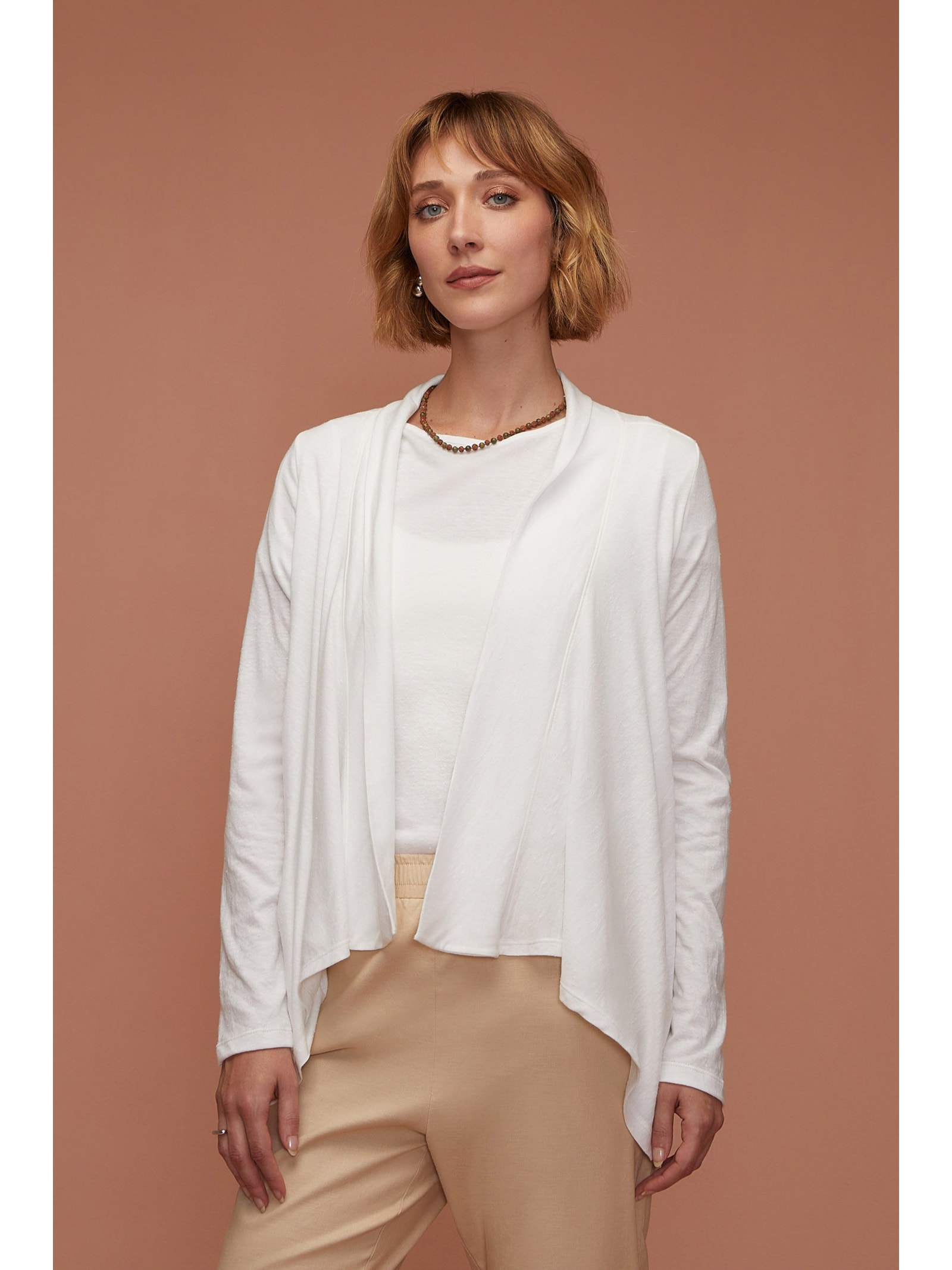 Casaco Off White Recycled Aruna Yogini