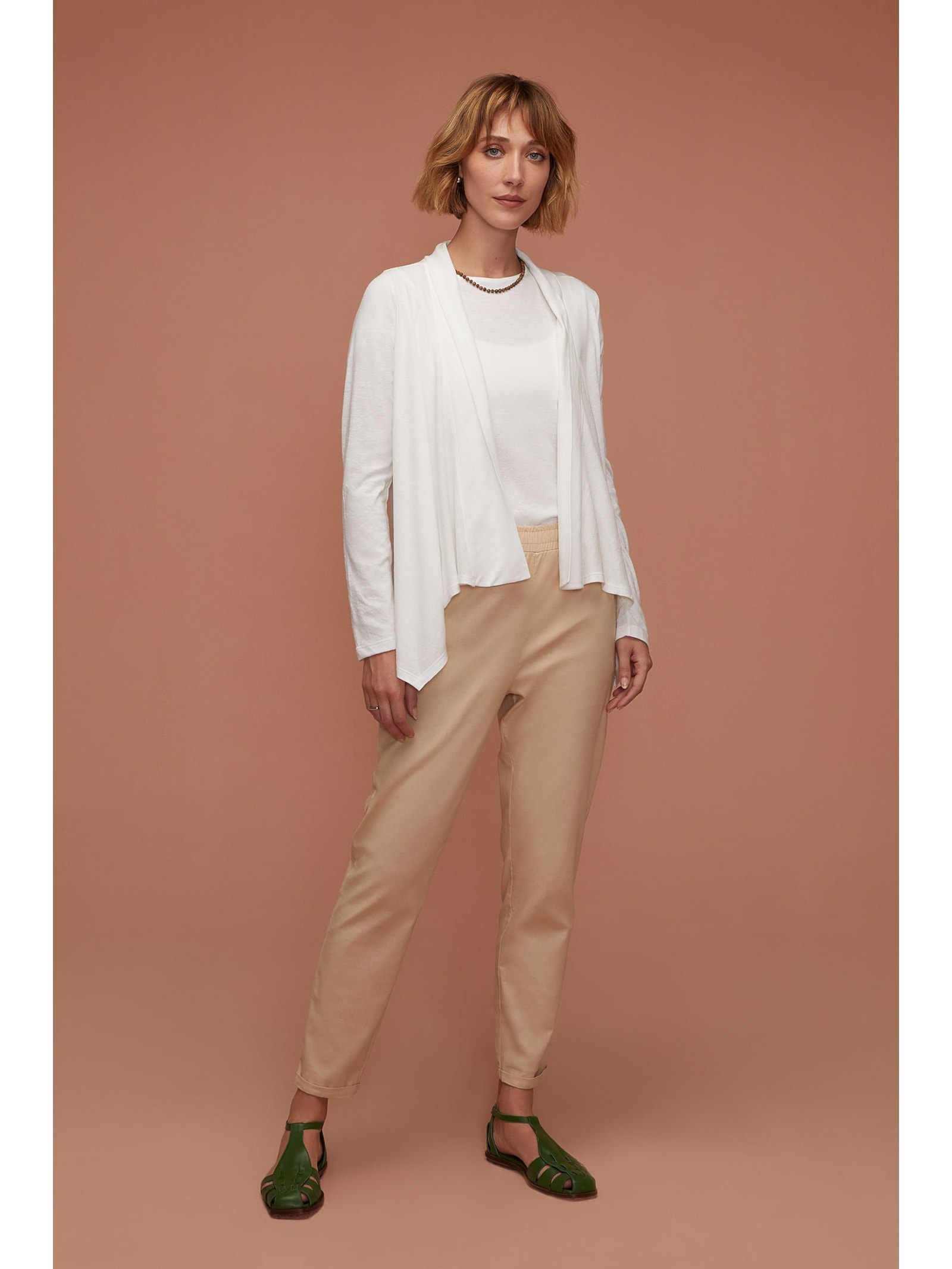 Casaco Off White Recycled Aruna Yogini