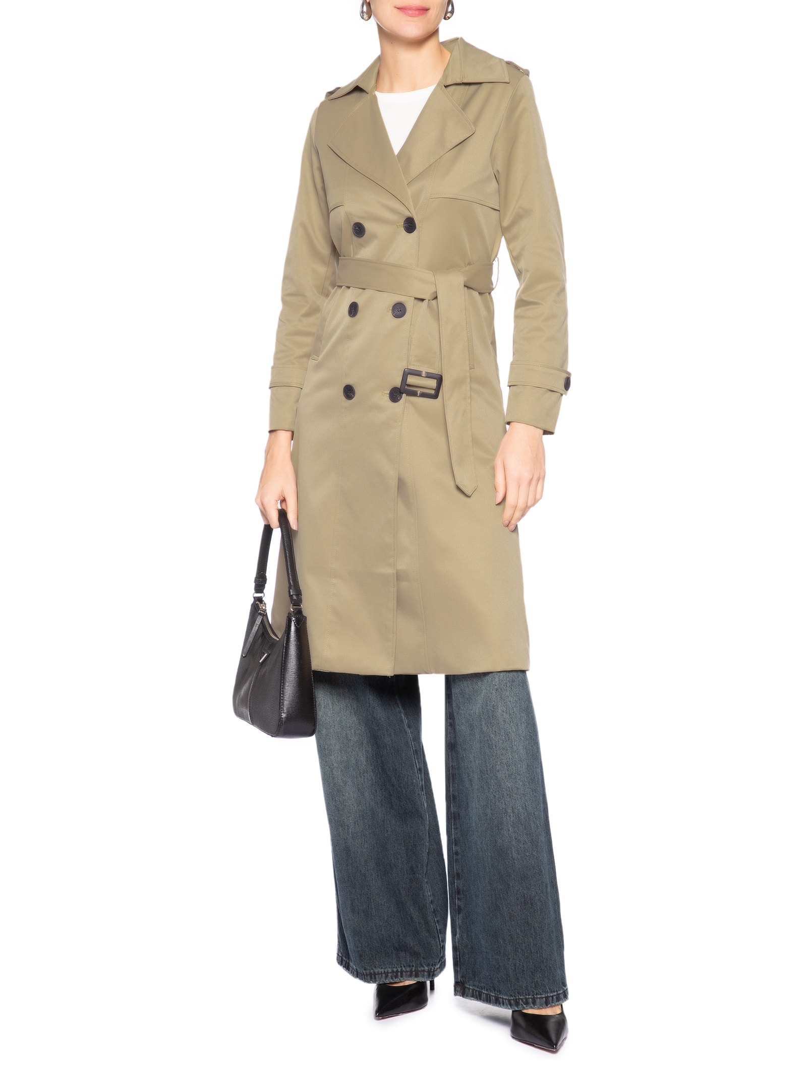 Casaco Trench Coat Feminino Bege Market 33
