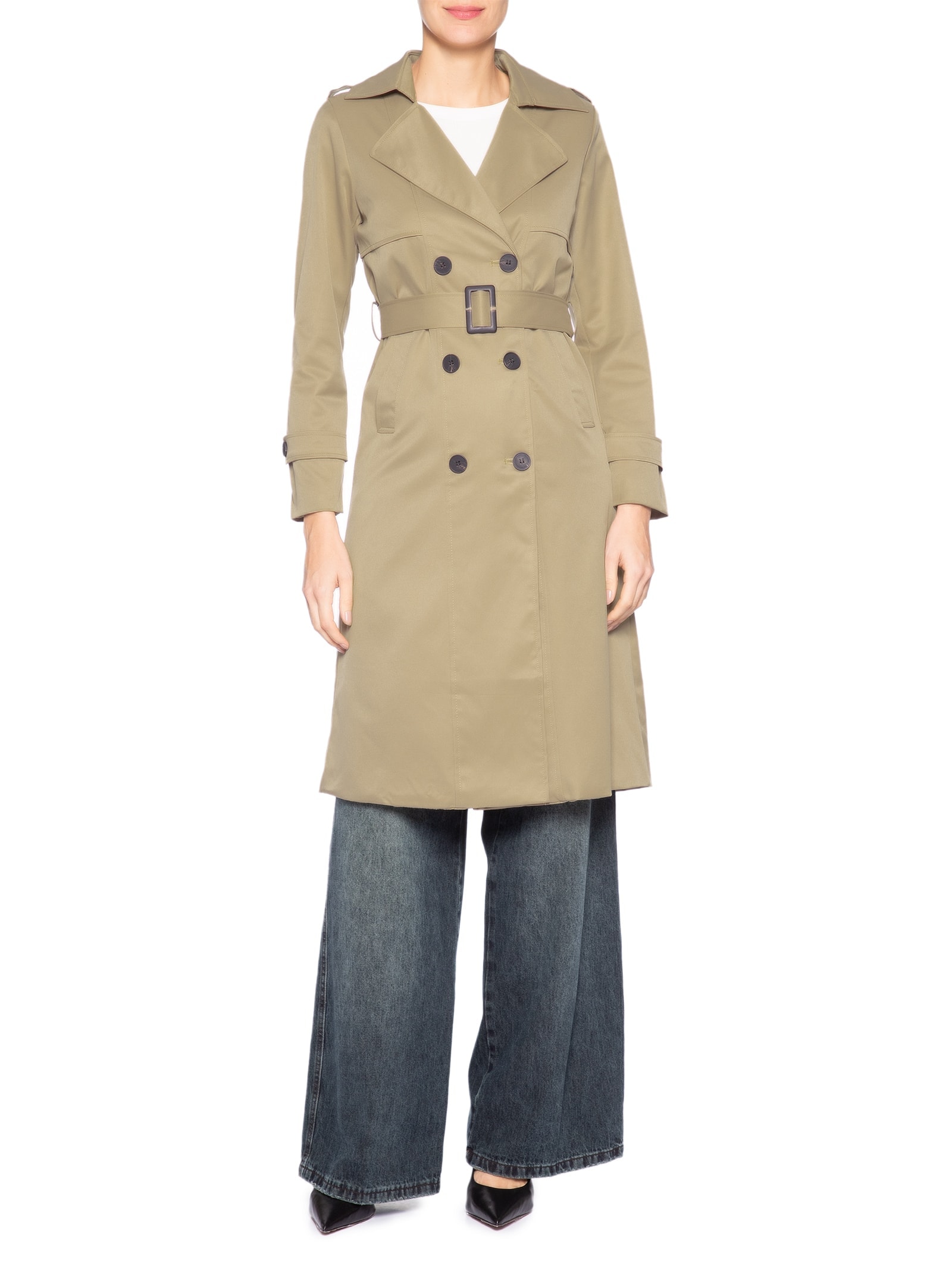 Casaco Trench Coat Feminino Bege Market 33