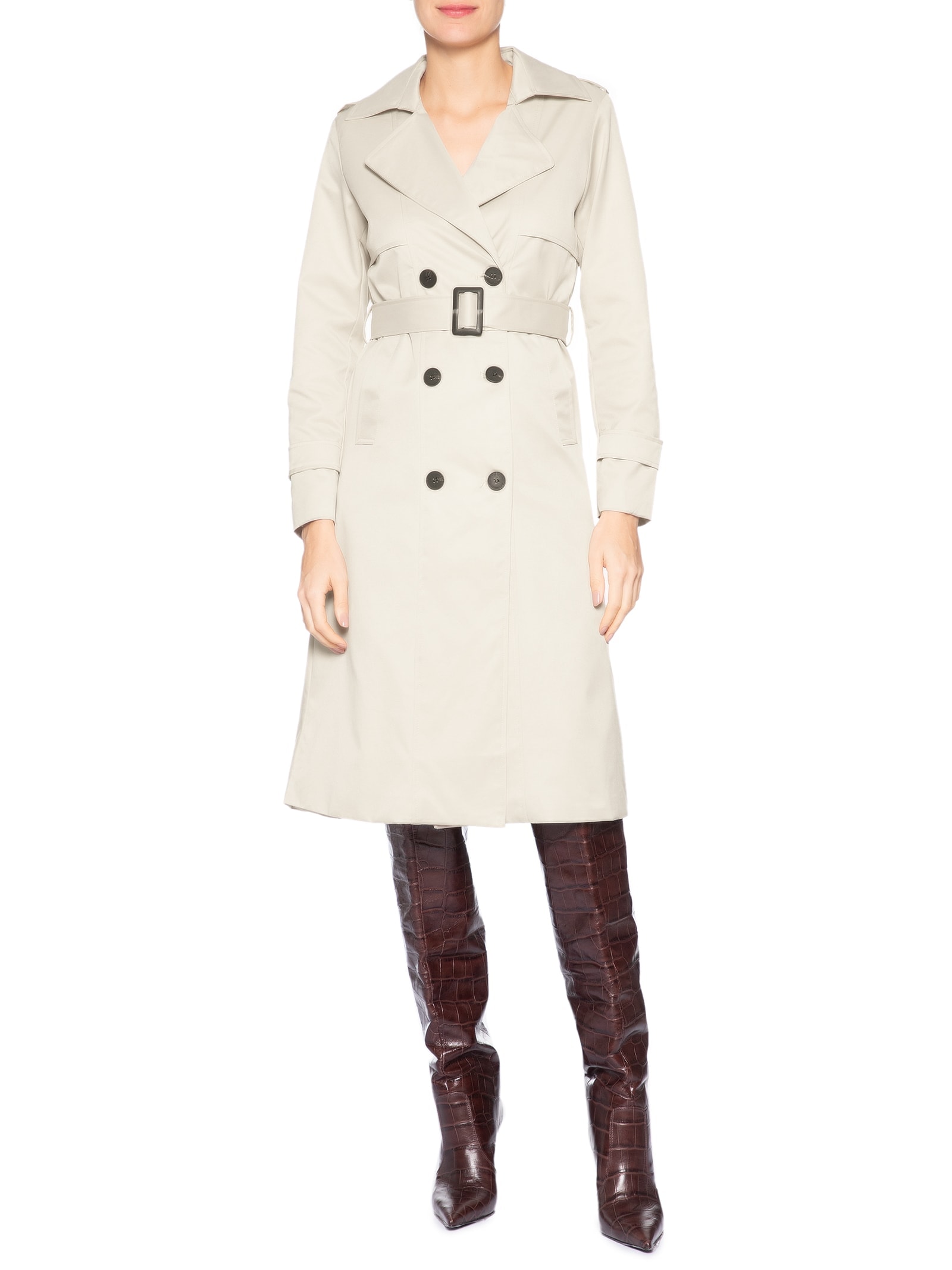 Casaco Trench Coat Feminino Off White Market 33