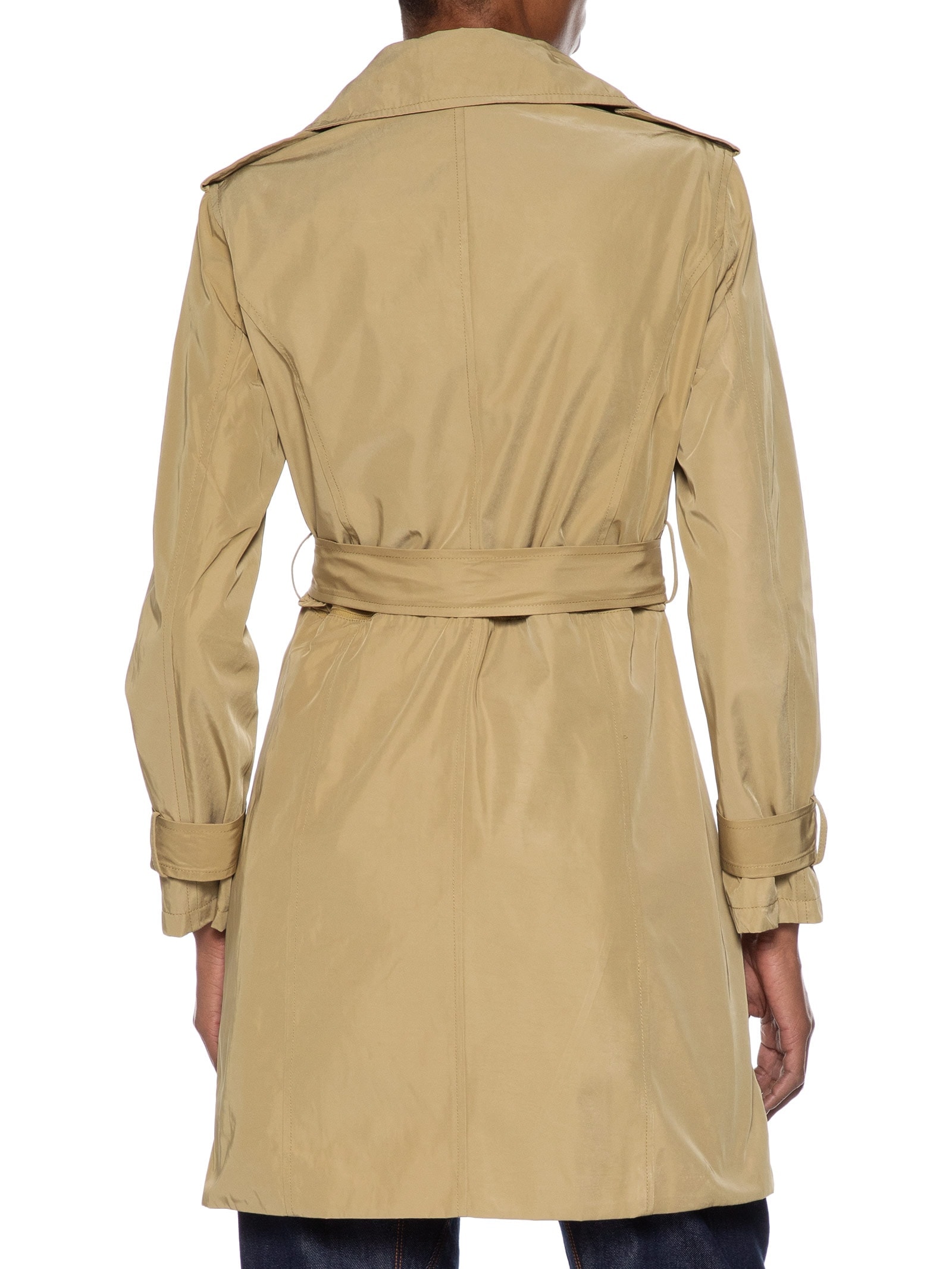 Casaco Trent Coat Feminino Alongado Destacável Bege Basiq