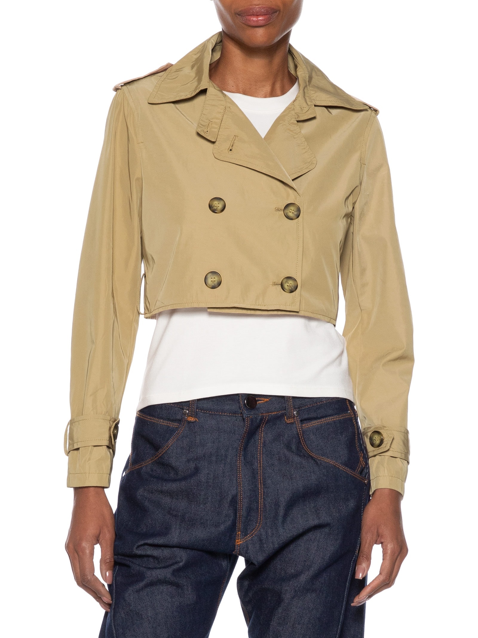 Casaco Trent Coat Feminino Alongado Destacável Bege Basiq