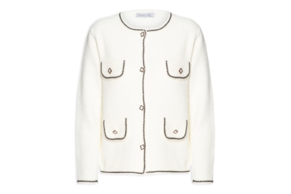 Casaqueto Feminino Em Tricot - Off White