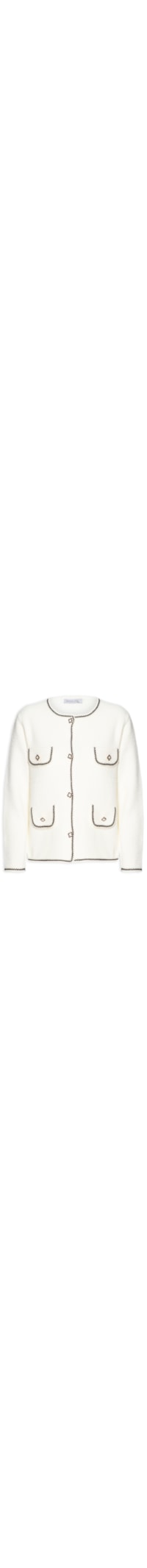 Casaqueto Feminino Em Tricot - Off White