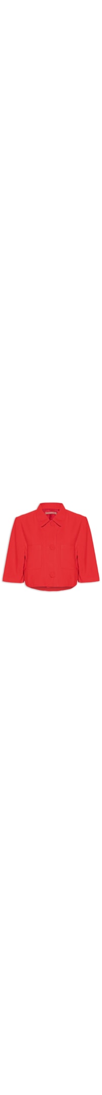 Casaqueto Feminino Viscose - Vermelho