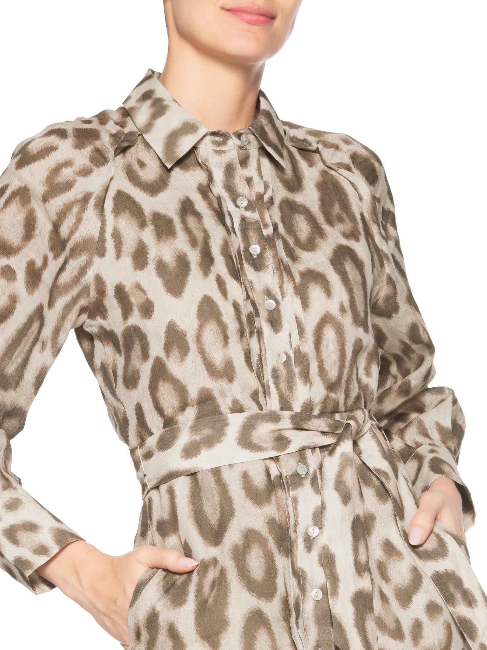 Chamise Feminina Silvana Onça Marrom Le Lis