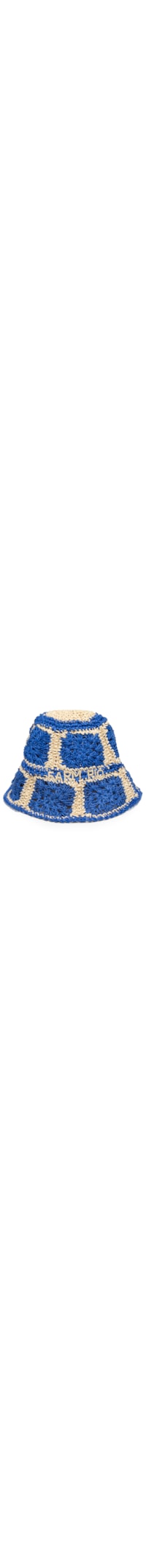 Chapéu Bucket Feminino Artesanal Ráfia - Azul