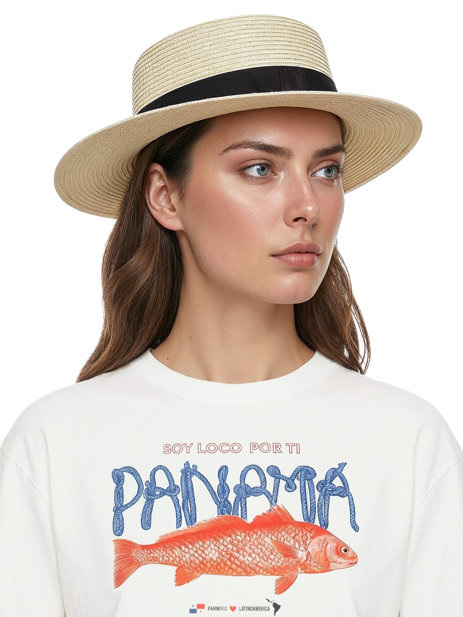 Chapéu De Palha Feminino Bege Mktbeach