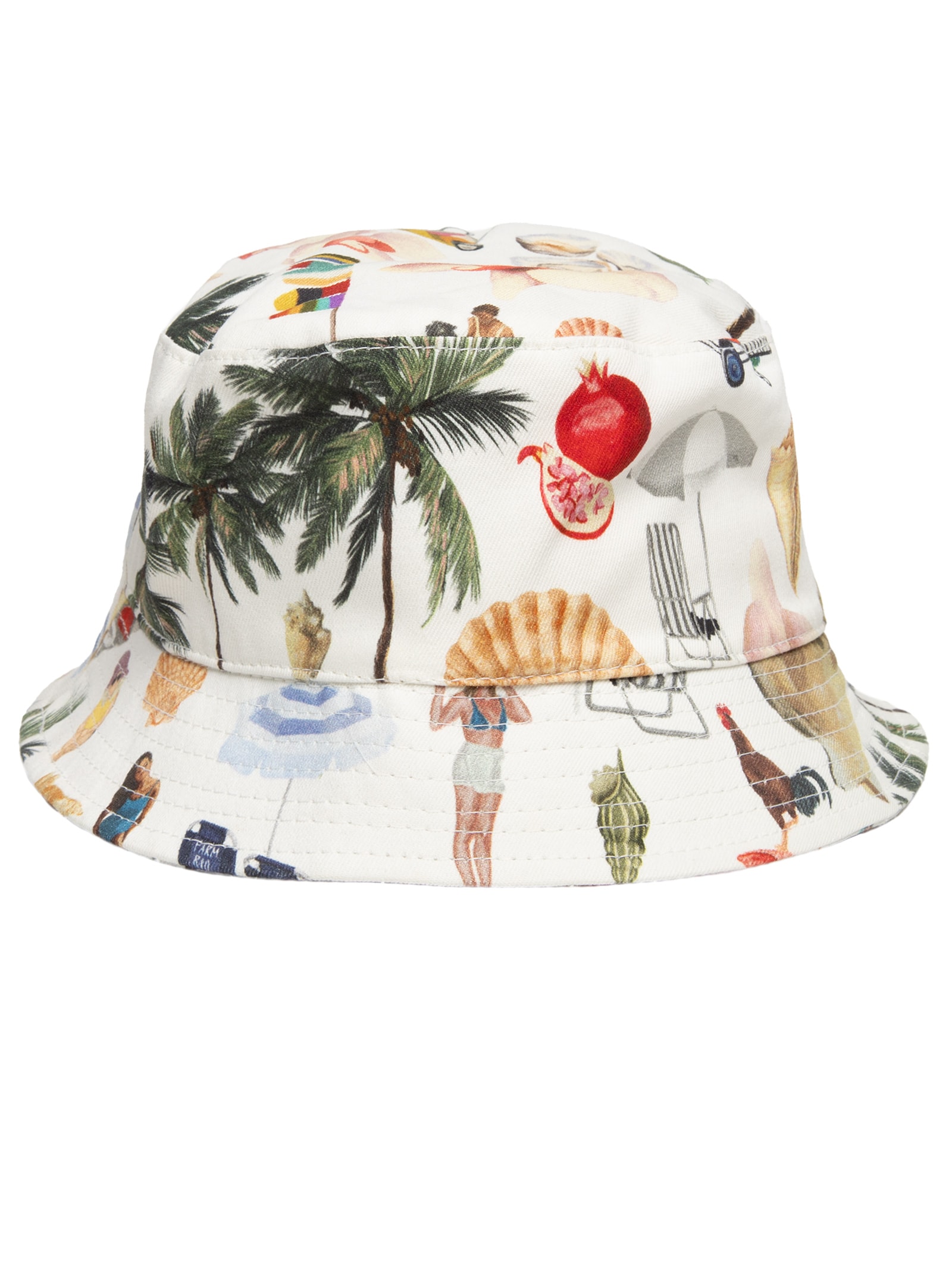 Chapéu Feminino Bucket Colagem Carioca Branco Farm Praia