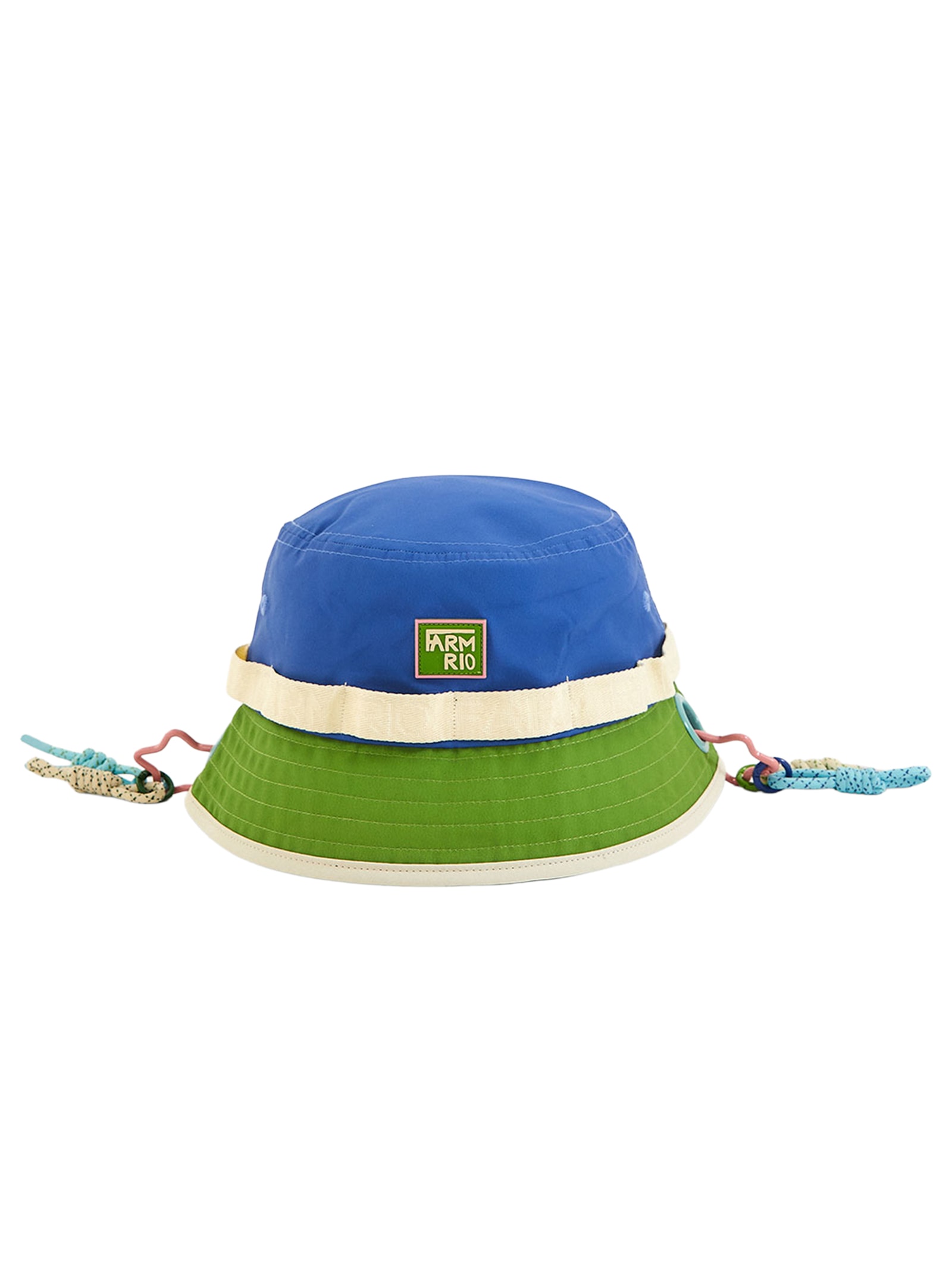 Chapéu Feminino Bucket Colorblock Cardume Azul Farm Etc
