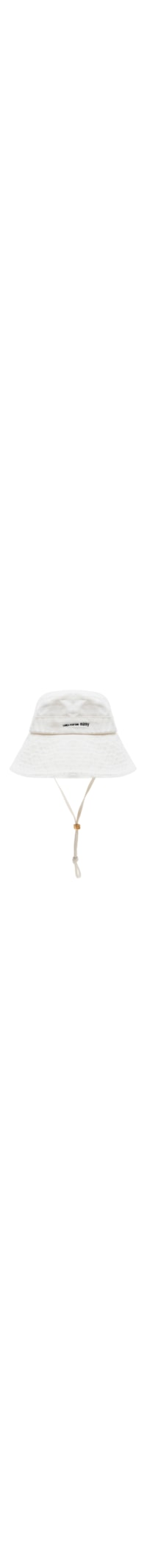 Chapéu Feminino Bucket Etiqueta Bandeira Brasil - Branco
