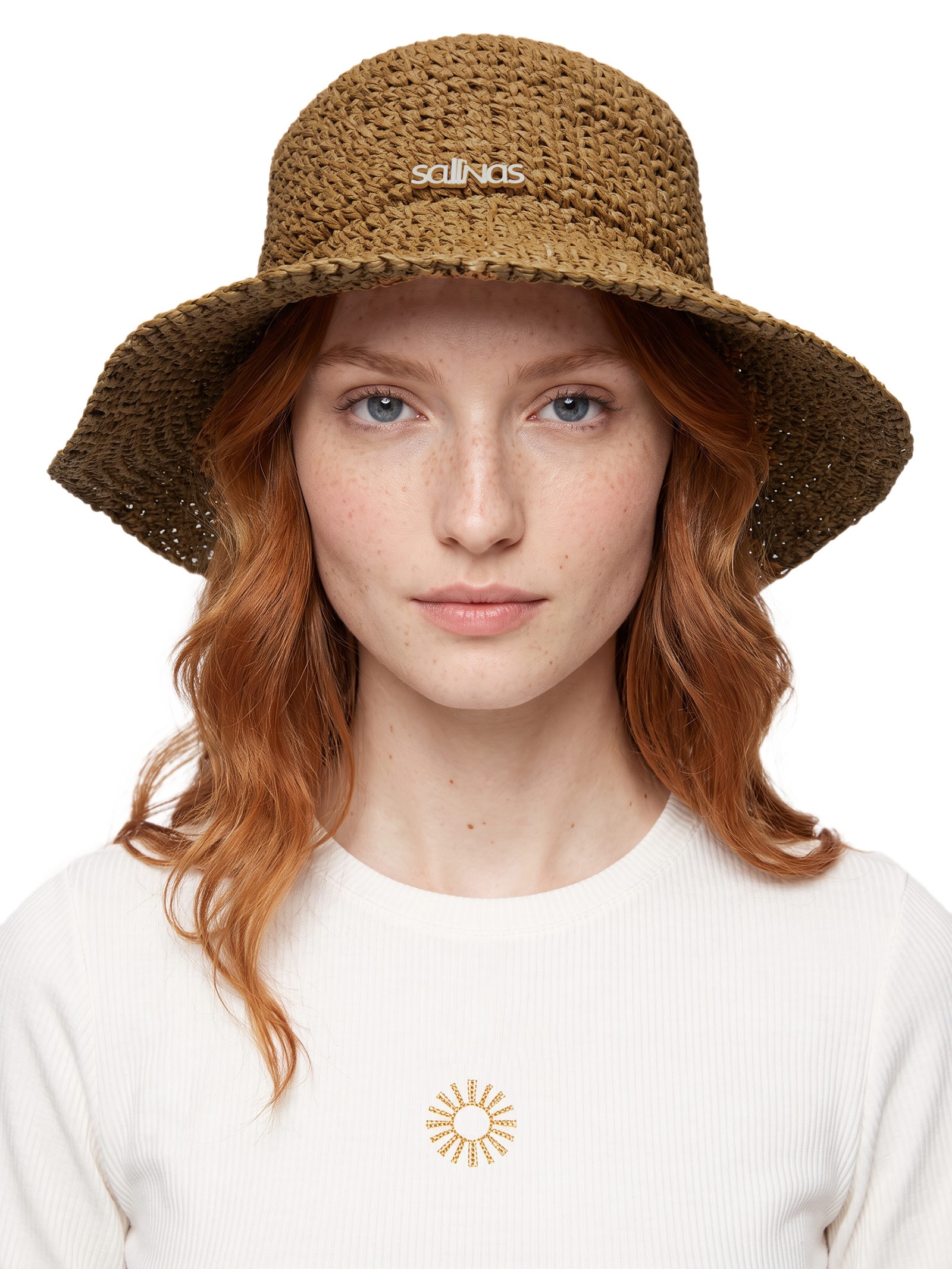 Chapéu Feminino Bucket Luna Bege Salinas