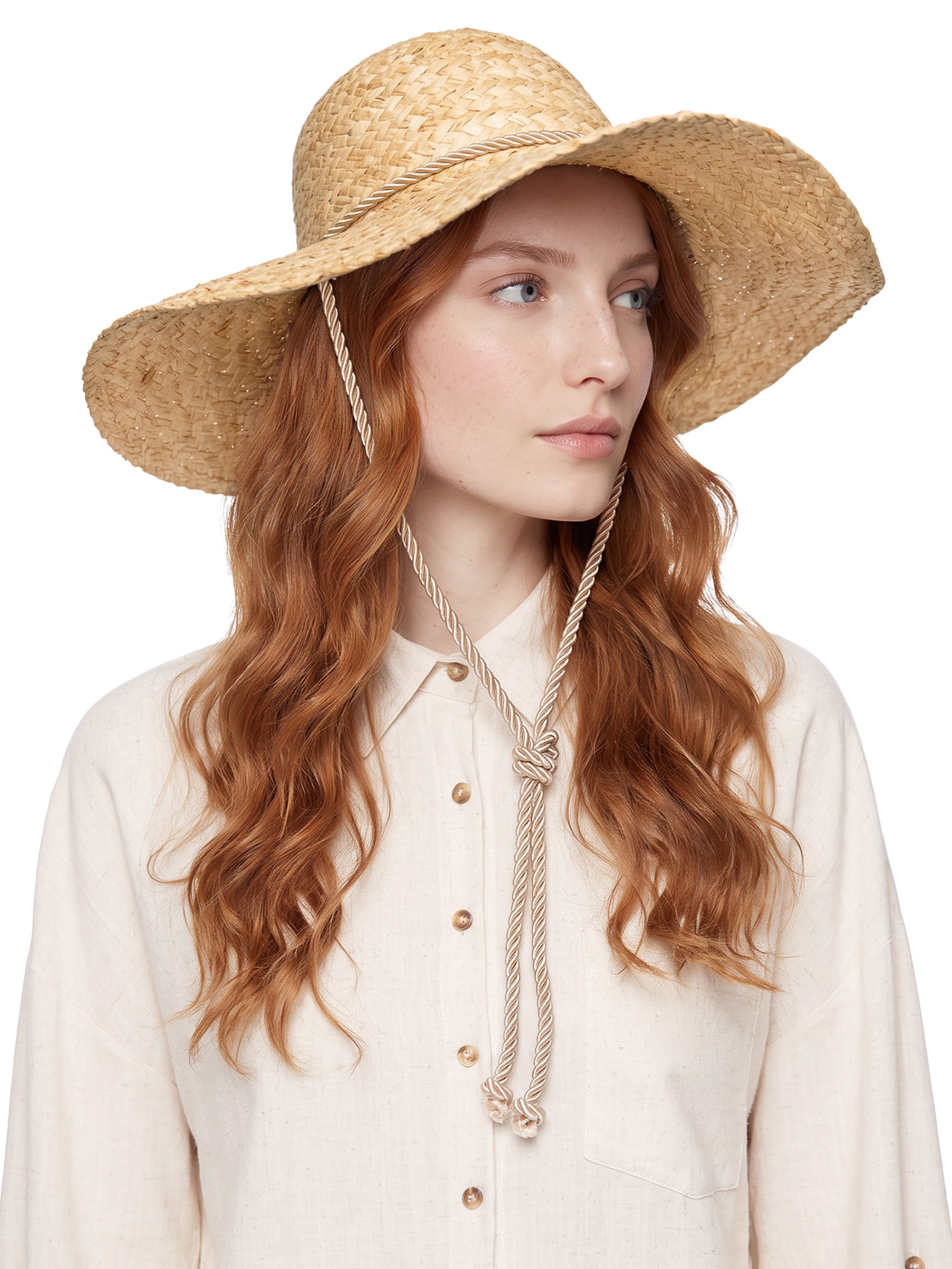 Chapéu Feminino Palha Natural Bege '2Essential