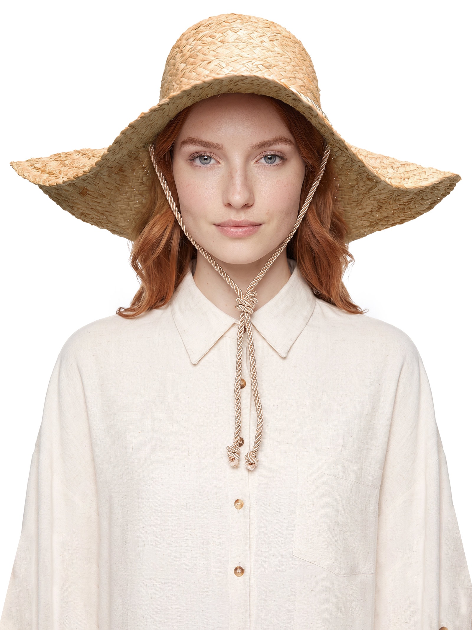 Chapéu Feminino Palha Natural Bege '2Essential