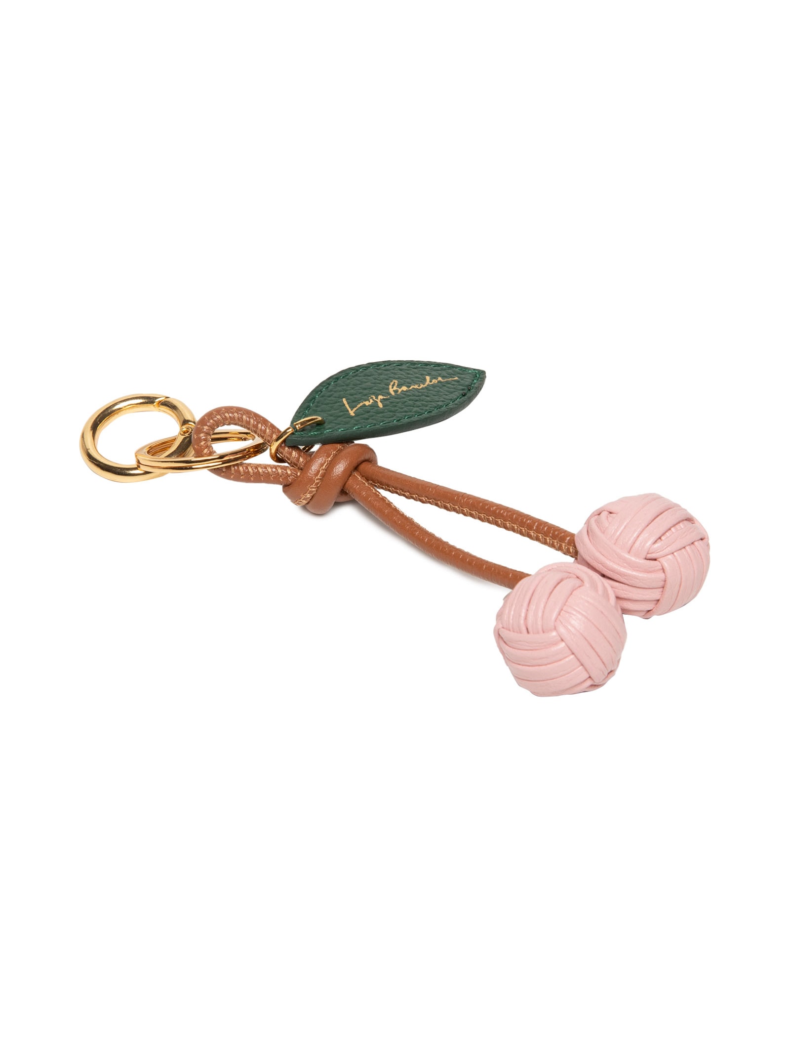 Chaveiro Vine Glace/Esmeralda Enfeites Ouro Rosa Luiza Barcelos
