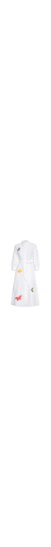 Chemise Bordado Orquideas - Branco
