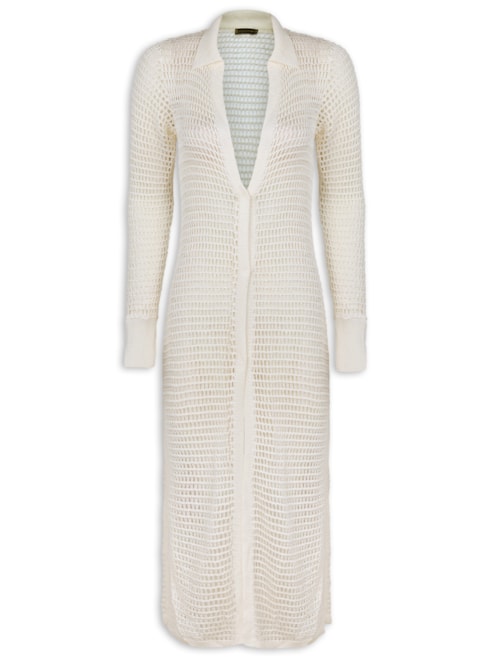 Chemise Feminina Jenne Tricot – Branco