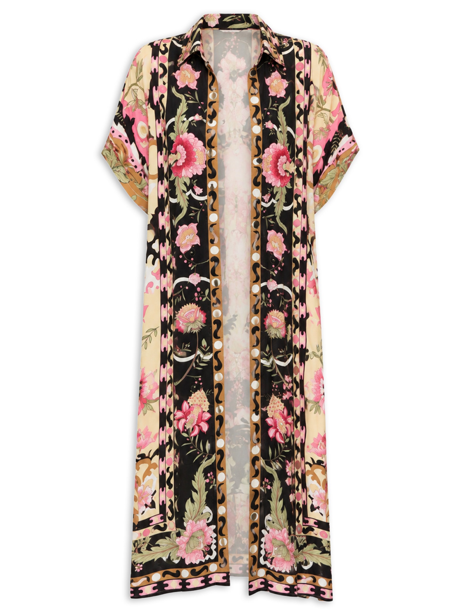 Chemise Feminina Longa Amarelo Triya