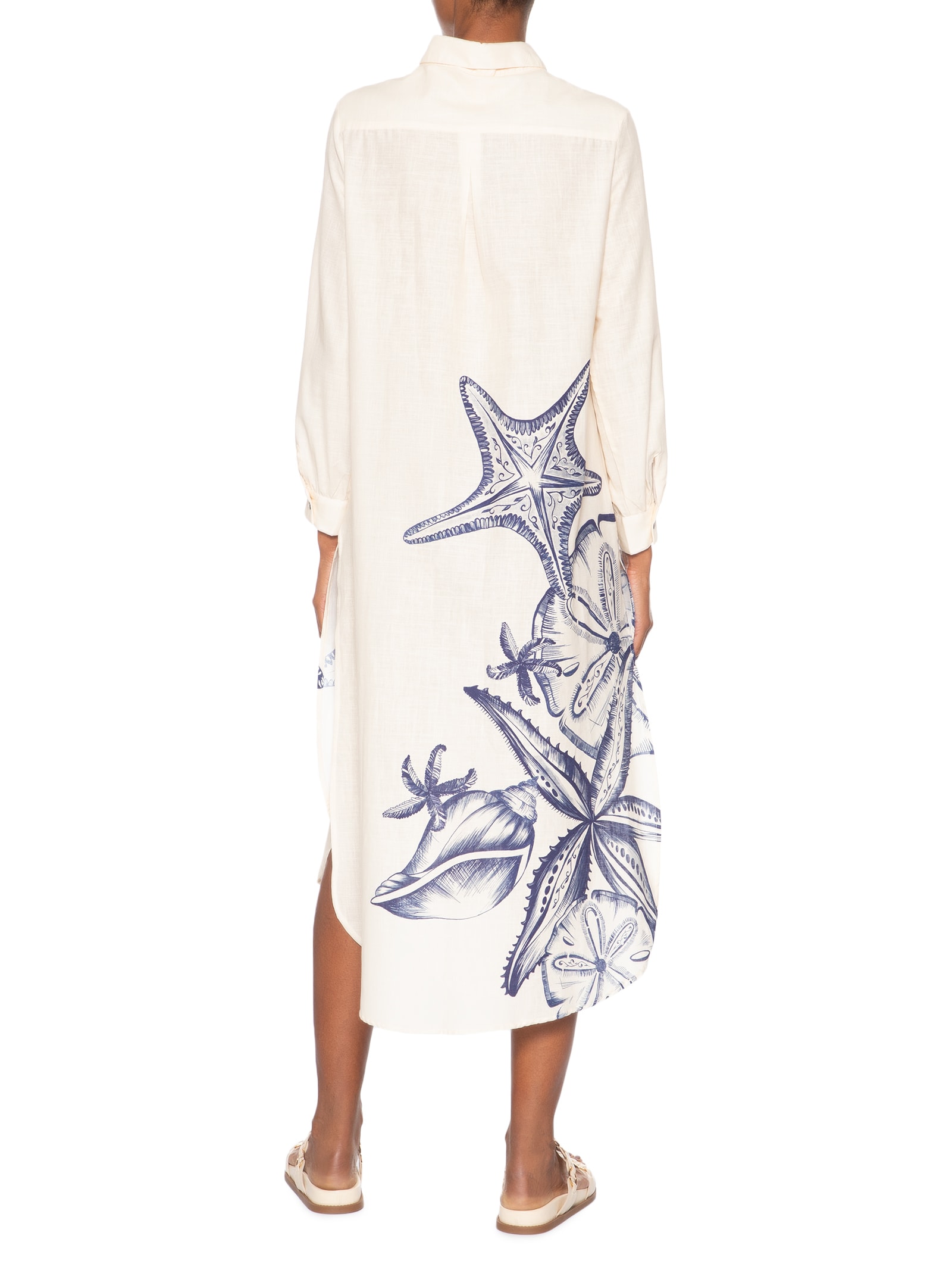 Chemise Feminino Mar De Estrelas Off White Farm Praia