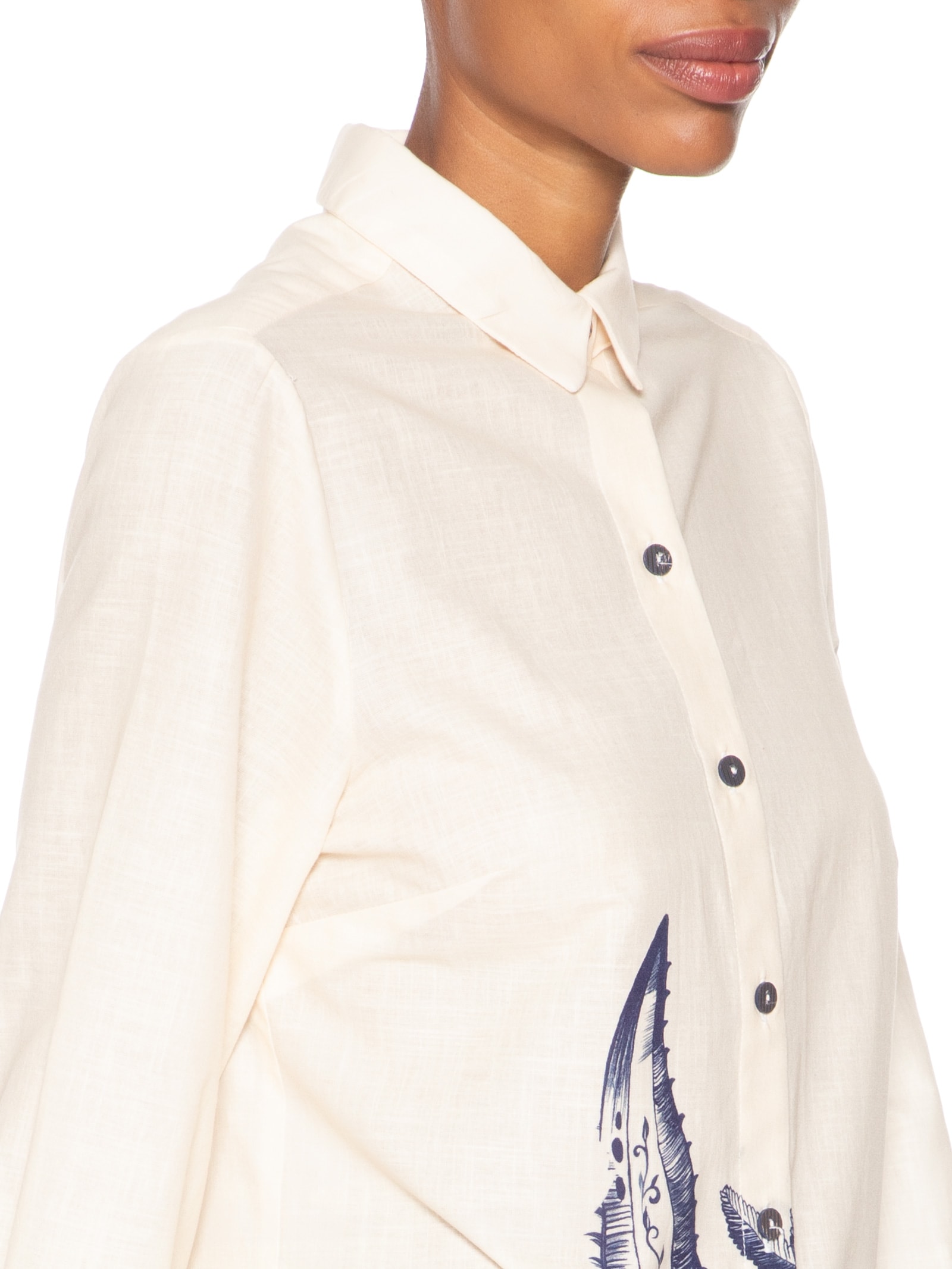 Chemise Feminino Mar De Estrelas Off White Farm Praia