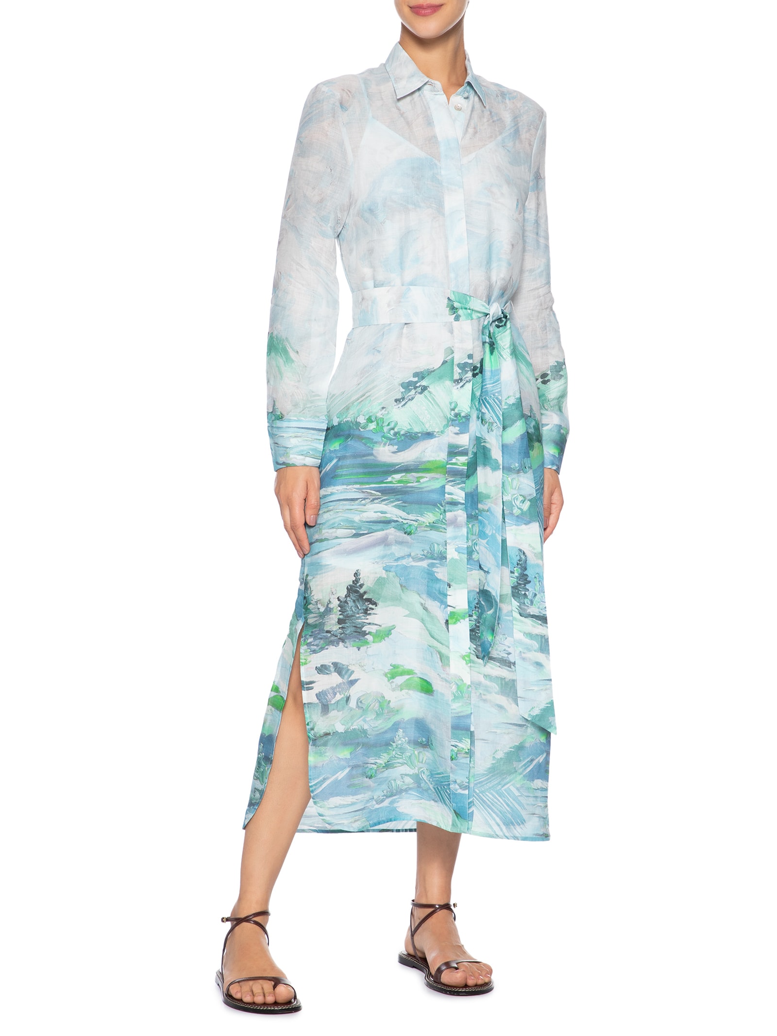 Chemise Paisagem Rami Azul Le Lis