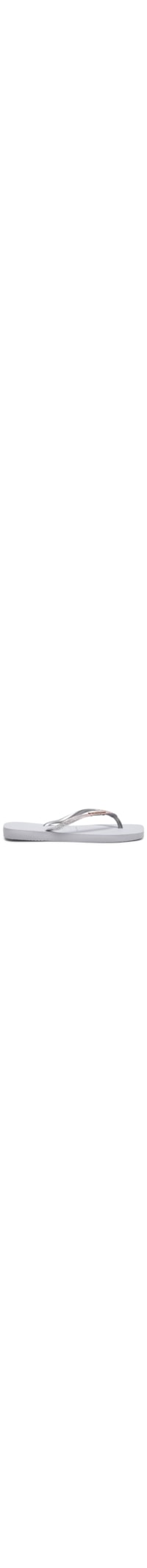 Chinelo Feminina Slim Square Gliter - Cinza