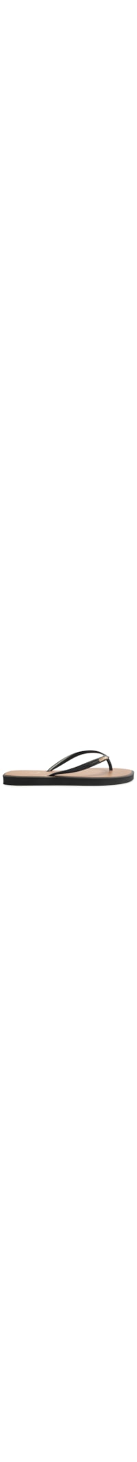Chinelo Feminino De Dedo Leaf Recouro - Preto