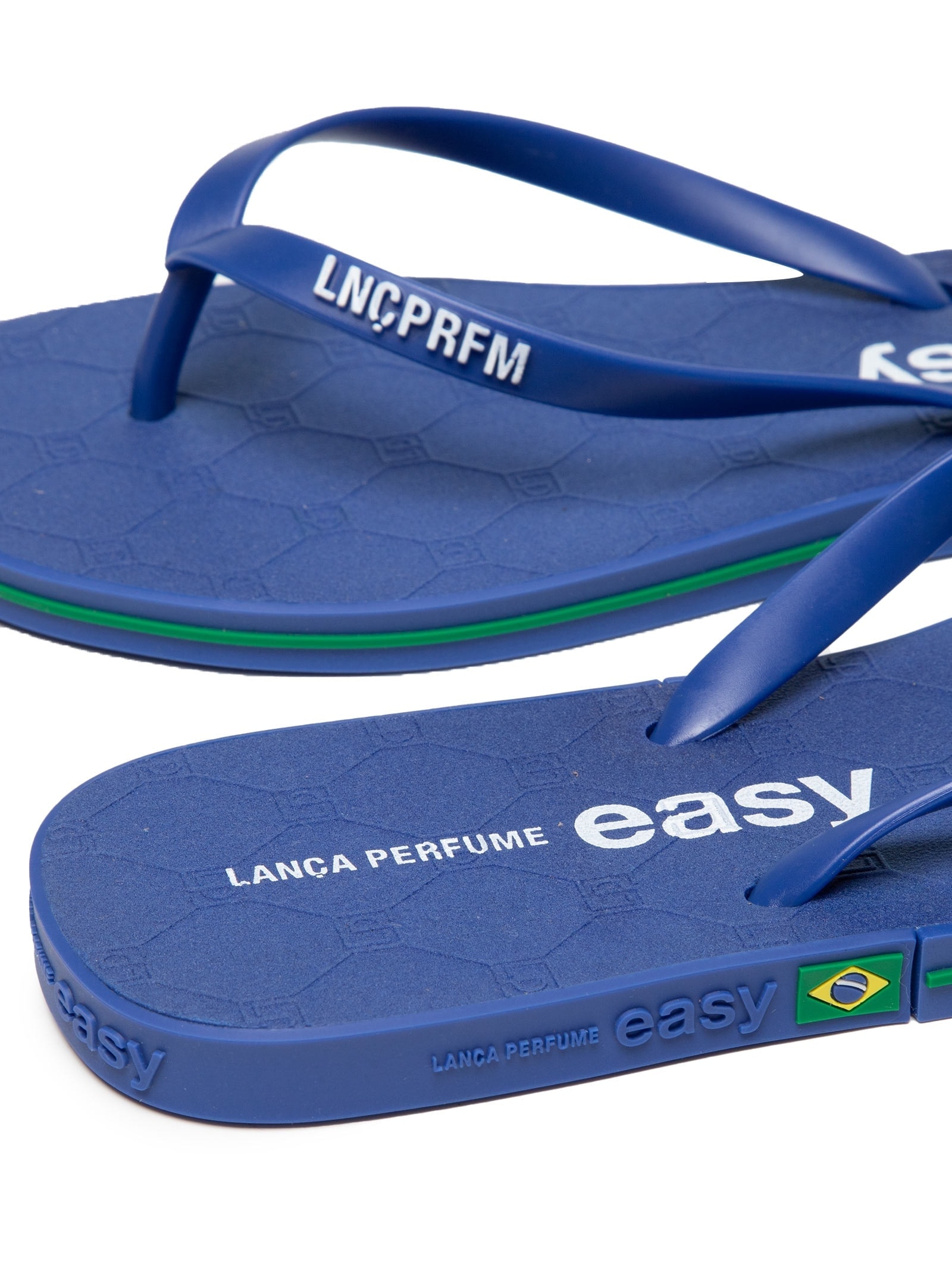 Chinelo Feminino Easy Bandeira Do Brasil Azul Lança Perfume