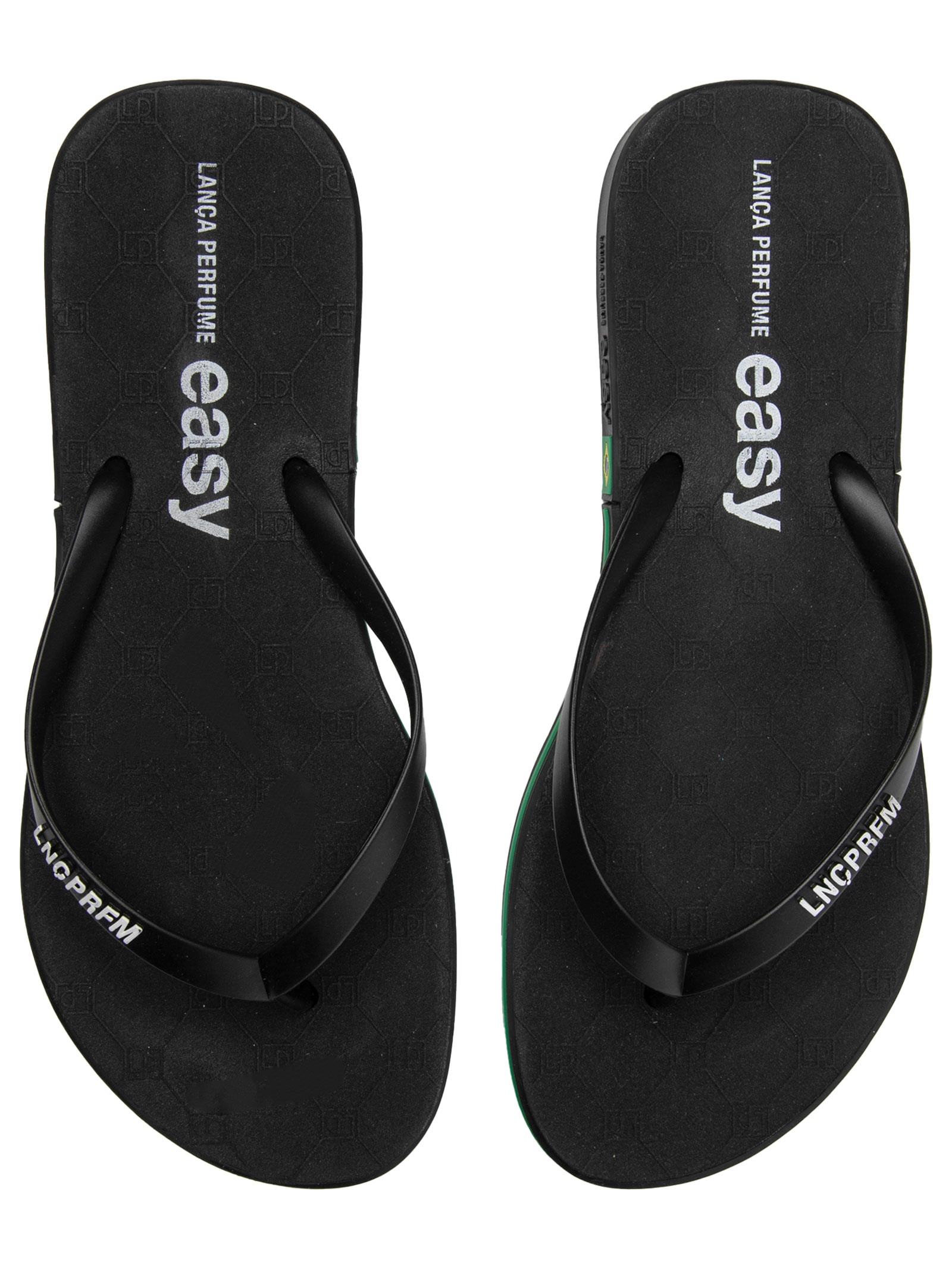 Chinelo Feminino Easy Bandeira Do Brasil Preto Lança Perfume