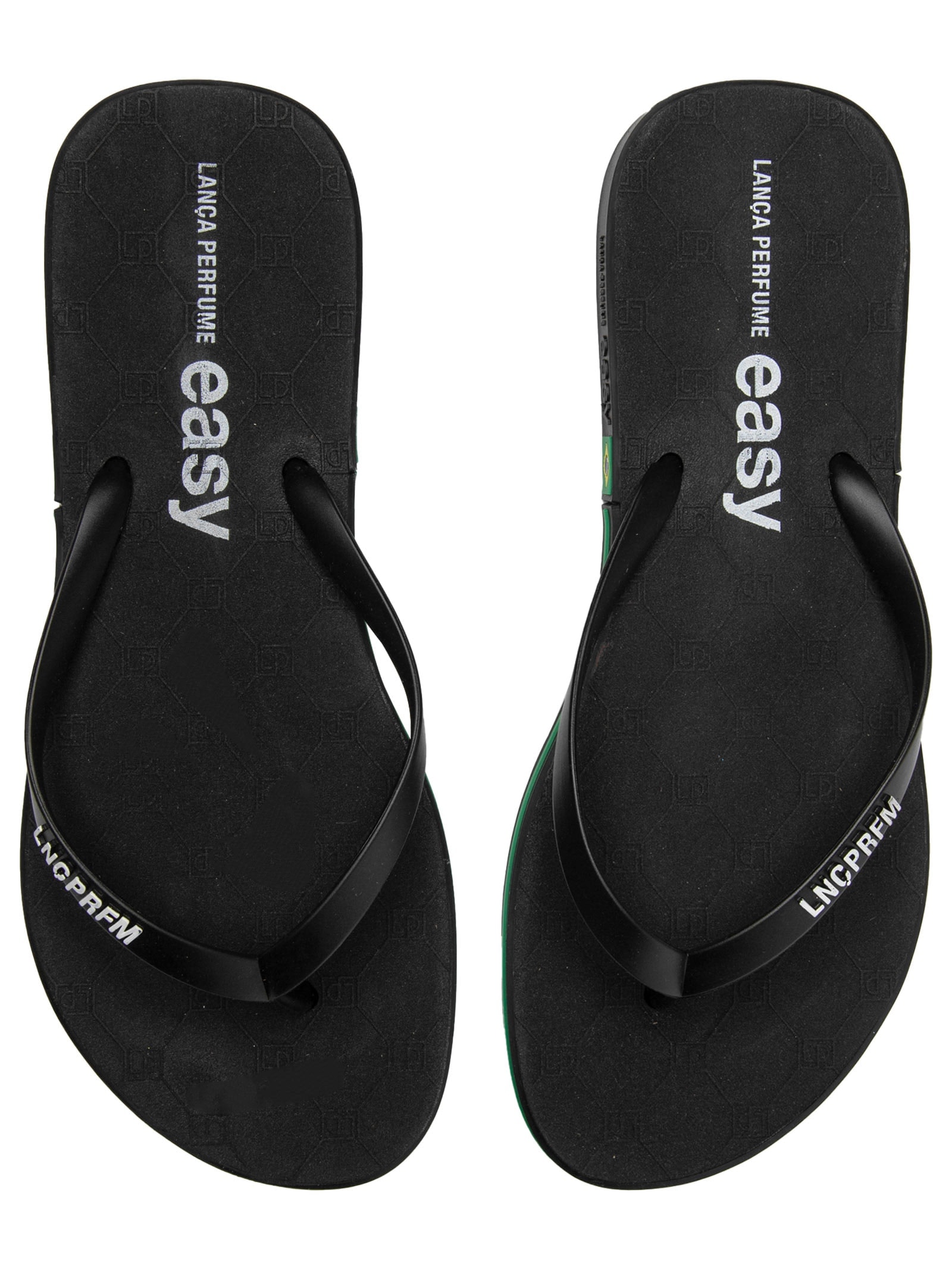 Chinelo Feminino Easy Bandeira Do Brasil Preto Lança Perfume