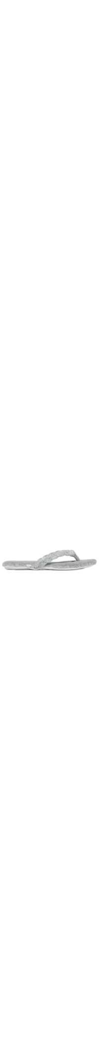 Chinelo Feminino Flip Flo Tira Trançada - Cinza